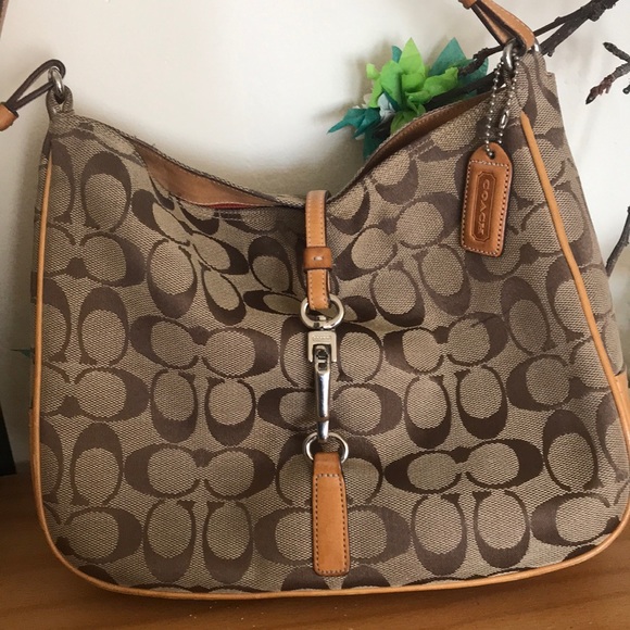 Coach, Bags, Vintage Coach Monogram Hobo